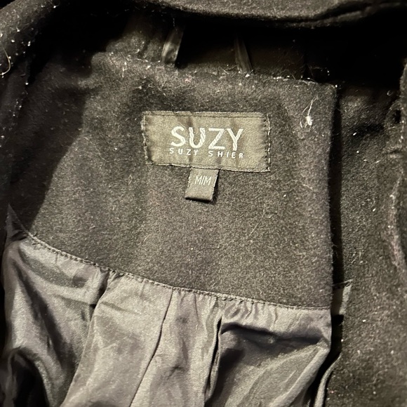 Suzy shier size medium wool blend jacket with hood - Picture 2 of 4